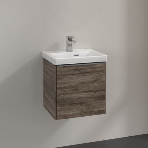 VILLEROY & BOCH VERITY EXCLUSIVE skrinka pod umývadlo 42,3x37,8x42,9 cm, 1 dvierka, pánty vľavo, Oak Stone A87900RK Obrázek - fotka
