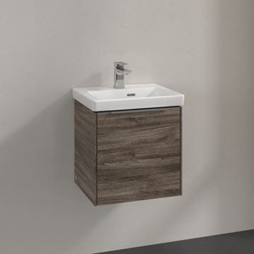 VILLEROY & BOCH VERITY EXCLUSIVE skrinka pod umývadlo 42,3x37,8x42,9 cm, 1 dvierka, pánty vľavo, Oak Stone A87900RK Obrázek - fotka