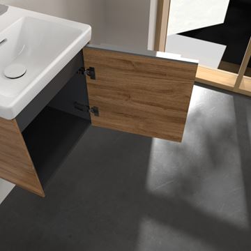 VILLEROY & BOCH VERITY EXCLUSIVE skrinka pod umývadlo 42,3x37,8x42,9 cm, 1 dvierka, pánty vpravo, Oak Kansas A87800RH Obrázek - fotka