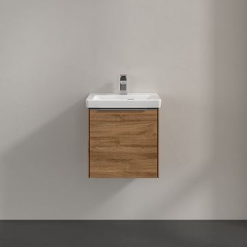 VILLEROY & BOCH VERITY EXCLUSIVE skrinka pod umývadlo 42,3x37,8x42,9 cm, 1 dvierka, pánty vpravo, Oak Kansas A87800RH Obrázek - fotka