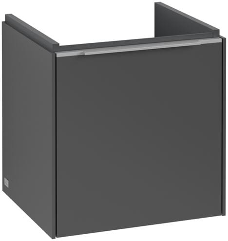 VILLEROY & BOCH VERITY EXCLUSIVE skrinka pod umývadlo 42,3x37,8x42,9 cm, 1 dvierka, pánty vpravo, Graphite A87800VR Obrázek - Hlavní obrázek