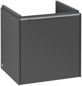 VILLEROY & BOCH VERITY EXCLUSIVE skrinka pod umývadlo 42,3x37,8x42,9 cm, 1 dvierka, pánty vpravo, Graphite