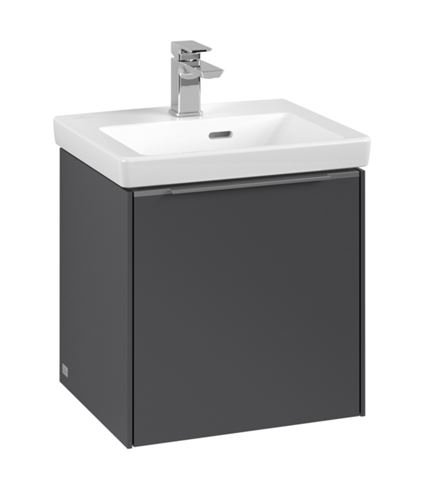 VILLEROY & BOCH VERITY EXCLUSIVE skrinka pod umývadlo 42,3x37,8x42,9 cm, 1 dvierka, pánty vpravo, Graphite A87800VR Obrázek - fotka