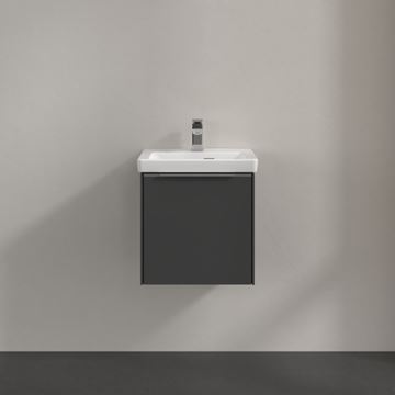 VILLEROY & BOCH VERITY EXCLUSIVE skrinka pod umývadlo 42,3x37,8x42,9 cm, 1 dvierka, pánty vpravo, Graphite A87800VR Obrázek - fotka