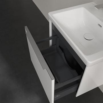 VILLEROY & BOCH VERITY EXCLUSIVE skrinka pod umývadlo 52,3x44,8x42,9 cm, 1 zásuvka, Brillant White A69500VE Obrázek - fotka