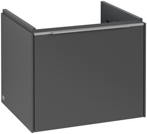 VILLEROY & BOCH VERITY EXCLUSIVE skrinka pod umývadlo 52,3x44,8x42,9 cm, 1 zásuvka, Graphite