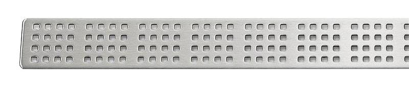 UNIDRAIN CLASSICLINE 1600 perforovaný rošt SQUARE 660 mm, kartáčovaná nerez oceľ