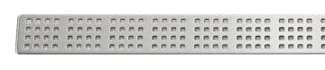 UNIDRAIN CLASSICLINE 1600 perforovaný rošt SQUARE 660 mm, kartáčovaná nerez oceľ