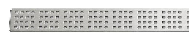 UNIDRAIN CLASSICLINE 1600 perforovaný rošt SQUARE 660 mm, kartáčovaná nerez oceľ 1604.0700 Obrázek - Hlavní obrázek