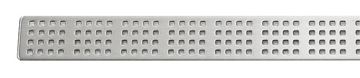 UNIDRAIN CLASSICLINE 1600 perforovaný rošt SQUARE 760 mm, kartáčovaná nerez oceľ