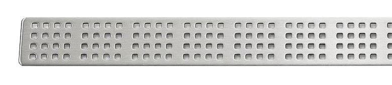 UNIDRAIN CLASSICLINE 1600 perforovaný rošt SQUARE 760 mm, kartáčovaná nerez oceľ 1604.0800 Obrázek - Hlavní obrázek