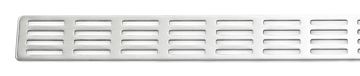 UNIDRAIN CLASSICLINE 1600 perforovaný rošt STRIPE 280 mm, kartáčovaná nerez oceľ