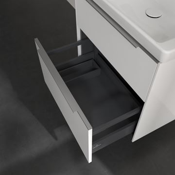 VILLEROY & BOCH VERITY EXCLUSIVE skrinka pod umývadlo 62,2x47,8x57,6 cm, 2 zásuvky, Brillant White A69300VE Obrázek - fotka