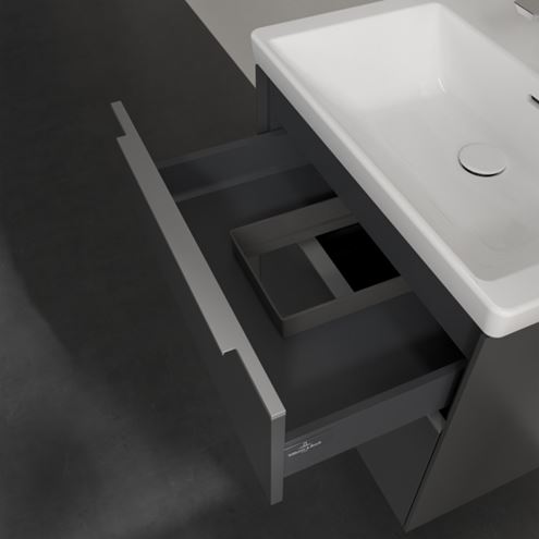 VILLEROY & BOCH VERITY EXCLUSIVE skrinka pod umývadlo 62,2x47,8x57,6 cm, 2 zásuvky, Graphite A69300VR Obrázek - fotka