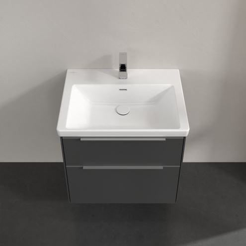 VILLEROY & BOCH VERITY EXCLUSIVE skrinka pod umývadlo 62,2x47,8x57,6 cm, 2 zásuvky, Graphite A69300VR Obrázek - fotka