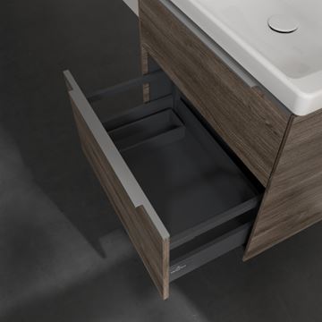 VILLEROY & BOCH VERITY EXCLUSIVE skrinka pod umývadlo 62,2x47,8x57,6 cm, 2 zásuvky, Oak Stone A69300RK Obrázek - fotka