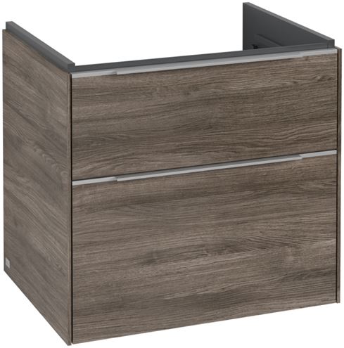 VILLEROY & BOCH VERITY EXCLUSIVE skrinka pod umývadlo 62,2x47,8x57,6 cm, 2 zásuvky, Oak Stone A69300RK Obrázek - Hlavní obrázek