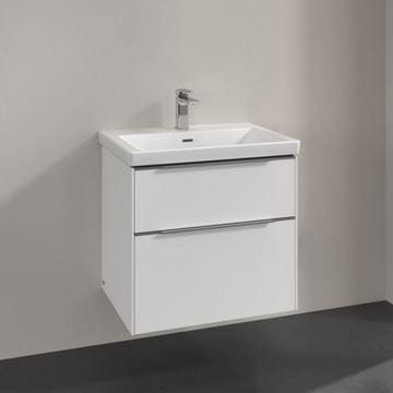 VILLEROY & BOCH VERITY EXCLUSIVE skrinka pod umývadlo 57,2x47,8x57,6 cm, 2 zásuvky, Brillant White A69400VE Obrázek - fotka