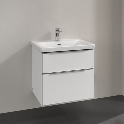 VILLEROY & BOCH VERITY EXCLUSIVE skrinka pod umývadlo 57,2x47,8x57,6 cm, 2 zásuvky, Brillant White A69400VE Obrázek - fotka