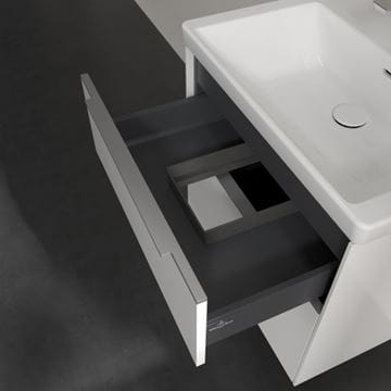 VILLEROY & BOCH VERITY EXCLUSIVE skrinka pod umývadlo 57,2x47,8x57,6 cm, 2 zásuvky, Brillant White A69400VE Obrázek - fotka