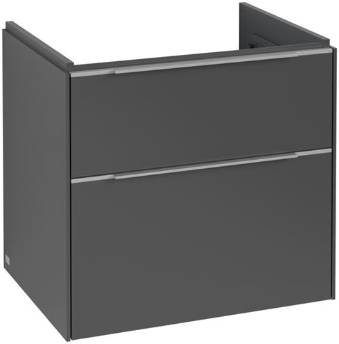 VILLEROY & BOCH VERITY EXCLUSIVE skrinka pod umývadlo 57,2x47,8x57,6 cm, 2 zásuvky, Graphite A69400VR Obrázek - Hlavní obrázek