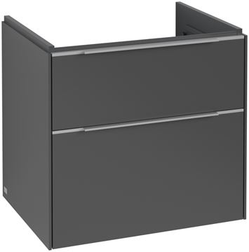 VILLEROY & BOCH VERITY EXCLUSIVE skrinka pod umývadlo 57,2x47,8x57,6 cm, 2 zásuvky, Graphite