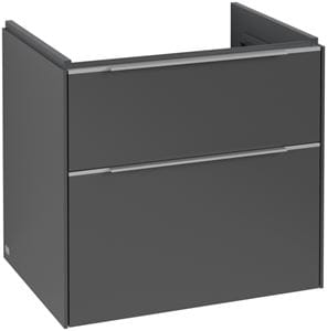 VILLEROY & BOCH VERITY EXCLUSIVE skrinka pod umývadlo 57,2x47,8x57,6 cm, 2 zásuvky, Graphite