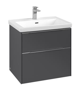 VILLEROY & BOCH VERITY EXCLUSIVE skrinka pod umývadlo 57,2x47,8x57,6 cm, 2 zásuvky, Graphite A69400VR Obrázek - fotka