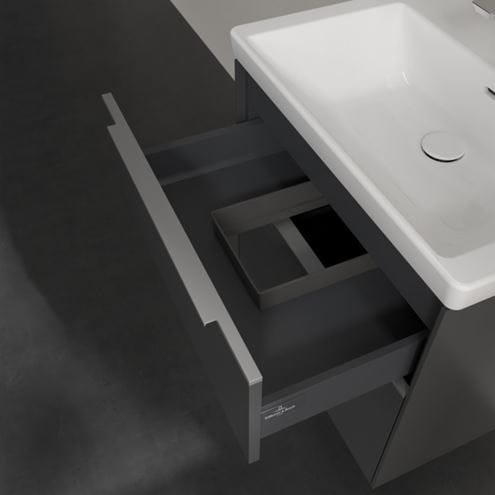 VILLEROY & BOCH VERITY EXCLUSIVE skrinka pod umývadlo 57,2x47,8x57,6 cm, 2 zásuvky, Graphite A69400VR Obrázek - fotka