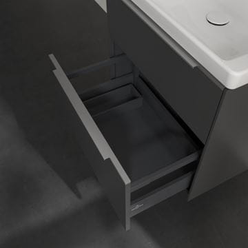 VILLEROY & BOCH VERITY EXCLUSIVE skrinka pod umývadlo 57,2x47,8x57,6 cm, 2 zásuvky, Graphite A69400VR Obrázek - fotka