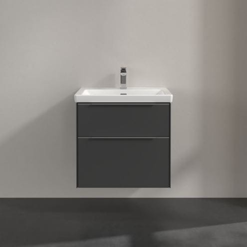 VILLEROY & BOCH VERITY EXCLUSIVE skrinka pod umývadlo 57,2x47,8x57,6 cm, 2 zásuvky, Graphite A69400VR Obrázek - fotka
