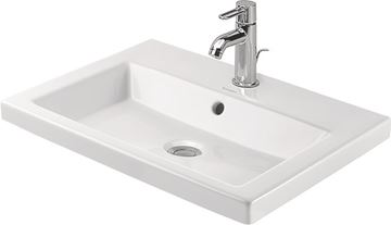 DURAVIT 2ND FLOOR umývadlo 60 cm, s otvorom pre batériu a prepadom