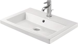 DURAVIT 2ND FLOOR umývadlo 60 cm, s otvorom pre batériu a prepadom