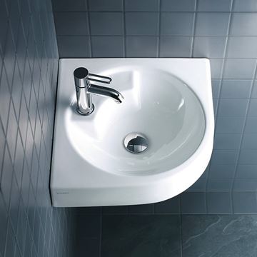 DURAVIT ARCHITEC umývadlo rohové 63,5 cm, s otvorom pre batériu, bez prepadu 0448450000 Obrázek - fotka