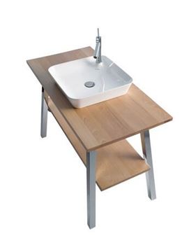 DURAVIT CAPE COD umývadlo na dosku 46 cm, s otvorom pre batériu, bez prepadu 2340460000 Obrázek - fotka