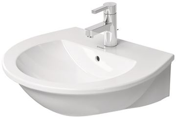 DURAVIT DARLING NEW umývadlo 55 cm, s otvorom pre batériu a prepadom