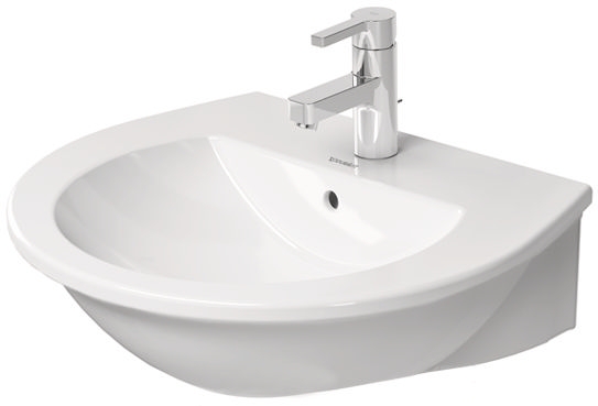 DURAVIT DARLING NEW umývadlo 55 cm, s otvorom pre batériu a prepadom 2621550000 Obrázek - Hlavní obrázek
