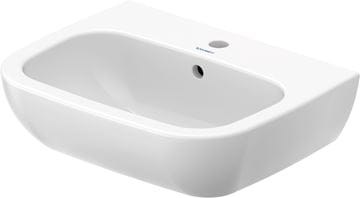 DURAVIT D-CODE umývadlo 55 cm, s otvorom pre batériu a prepadom