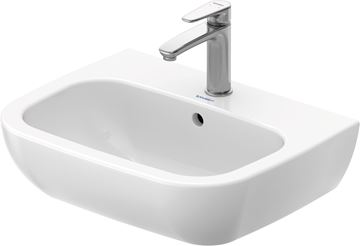DURAVIT D-CODE umývadlo 55 cm, s otvorom pre batériu a prepadom 23105500002 Obrázek - fotka