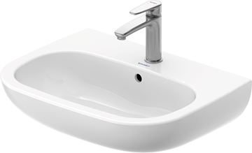 DURAVIT D-CODE umývadlo 60 cm, s otvorom pre batériu a prepadom 23106000002 Obrázek - fotka