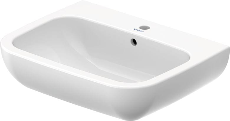 DURAVIT D-CODE umývadlo 65 cm, s otvorom pre batériu a prepadom 23106500002 Obrázek - Hlavní obrázek