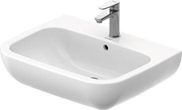 DURAVIT D-CODE umývadlo 65 cm, s otvorom pre batériu a prepadom 23106500002 Obrázek - fotka