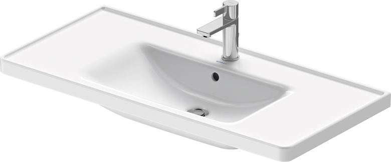 DURAVIT D-NEO umývadlo 100,5 cm, s otvorom pre batériu a prepadom, WonderGliss 23671000001 Obrázek - fotka