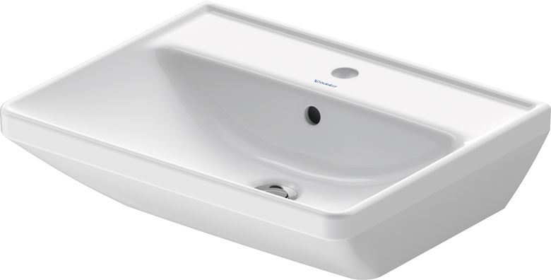 DURAVIT D-NEO umývadlo 55 cm, s otvorom pre batériu a prepadom 2366550000 Obrázek - Hlavní obrázek