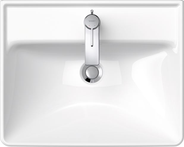 DURAVIT D-NEO umývadlo 55 cm, s otvorom pre batériu a prepadom 2366550000 Obrázek - fotka