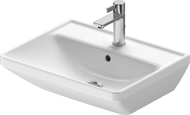 DURAVIT D-NEO umývadlo 55 cm, s otvorom pre batériu a prepadom 2366550000 Obrázek - fotka