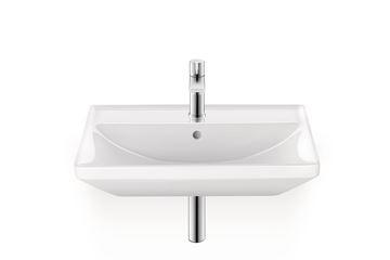DURAVIT D-NEO umývadlo 55 cm, s otvorom pre batériu a prepadom 2366550000 Obrázek - fotka