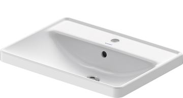 DURAVIT D-NEO umývadlo 60 cm, s otvorom pre batériu a prepadom, WonderGliss