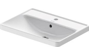 DURAVIT D-NEO umývadlo 60 cm, s otvorom pre batériu a prepadom, WonderGliss