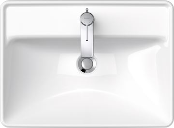 DURAVIT D-NEO umývadlo 60 cm, s otvorom pre batériu a prepadom, WonderGliss 03576000271 Obrázek - fotka